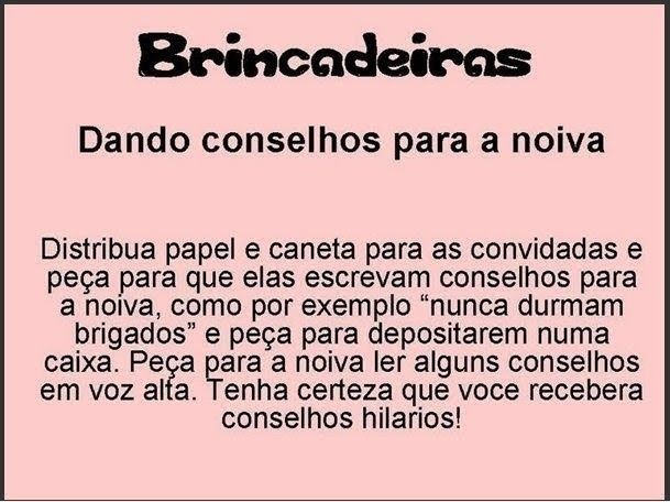 Brincadeiras para chá de lingerie ♡ 19
