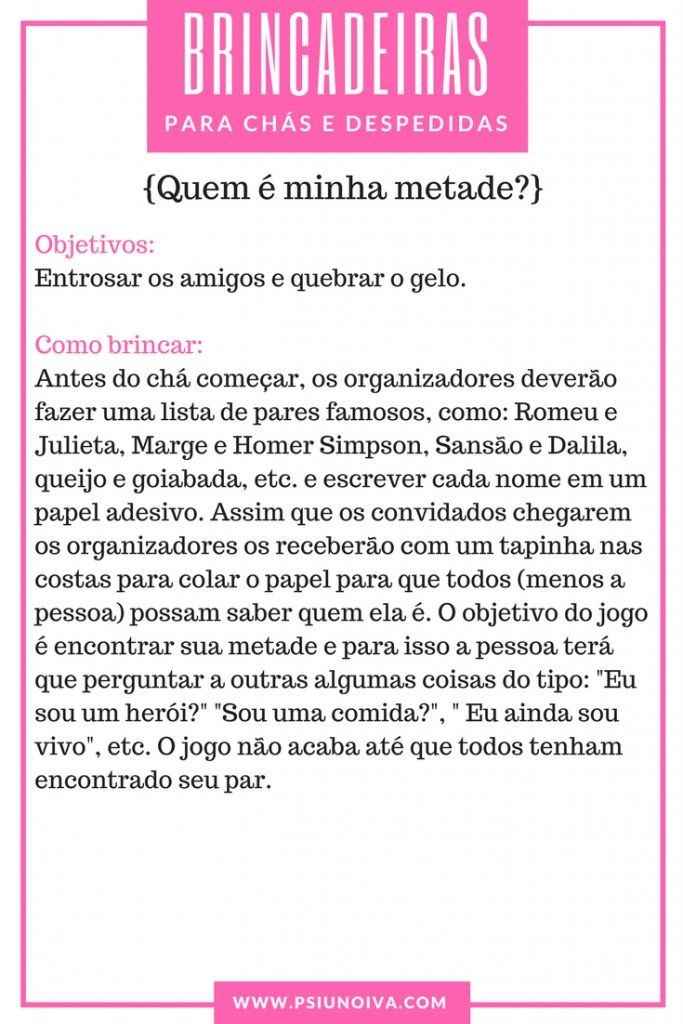 Brincadeiras para chá de lingerie ♡ - 1