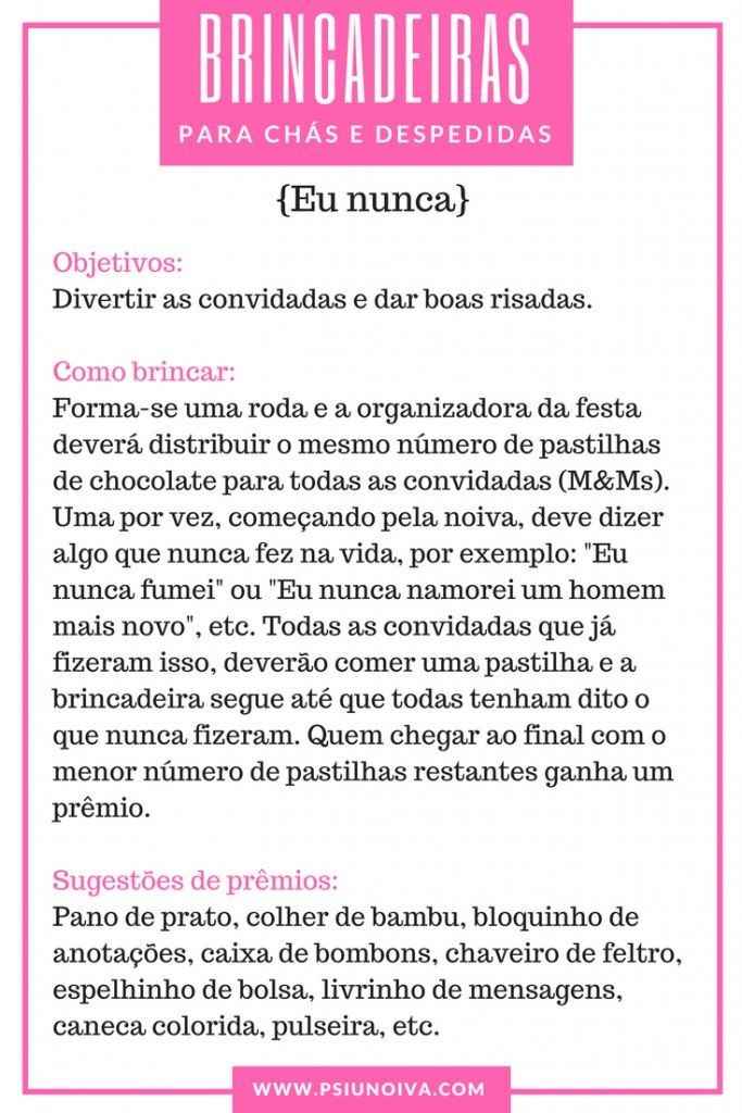 Brincadeiras para chá de lingerie ♡ - 5