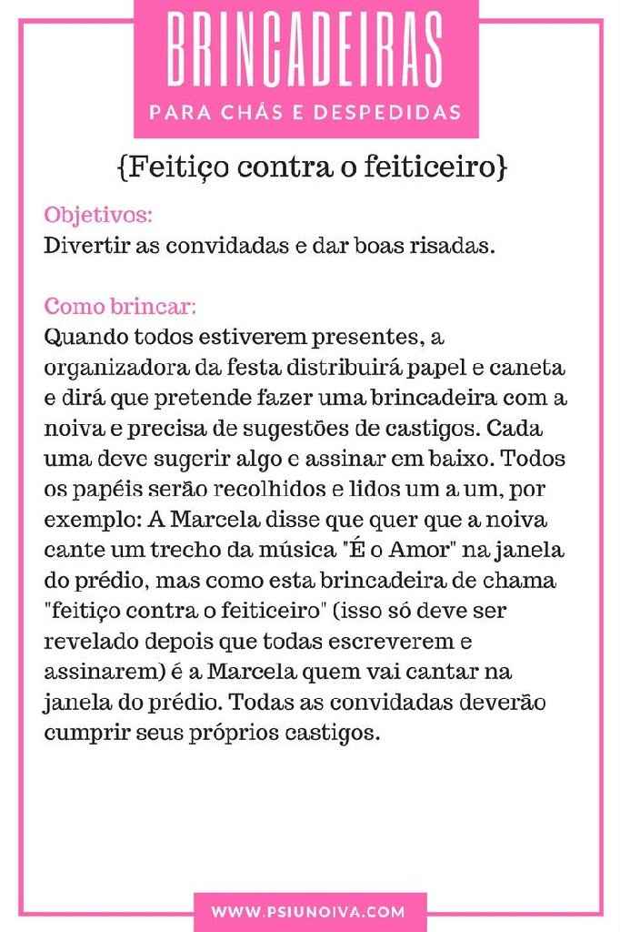 Brincadeiras para chá de lingerie ♡ - 14