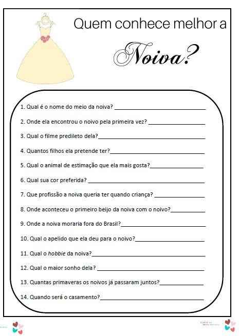 Brincadeiras para chá de lingerie ♡ - 15
