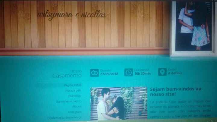Nosso site de casamento  ❤❤ - 1