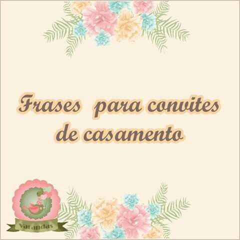 Frases para convite - 1