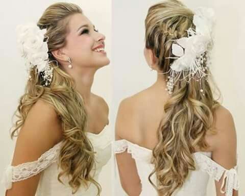 Noivas com cabelo preso e semi solto - 5