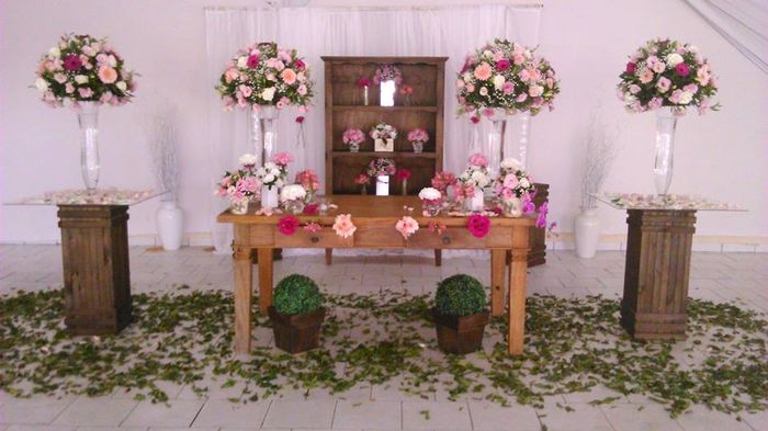 Decoração mesa de bolo