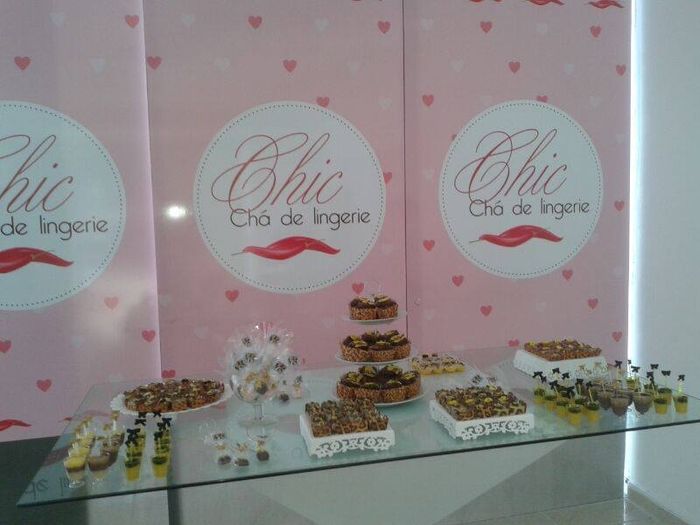 minha mesa de doces