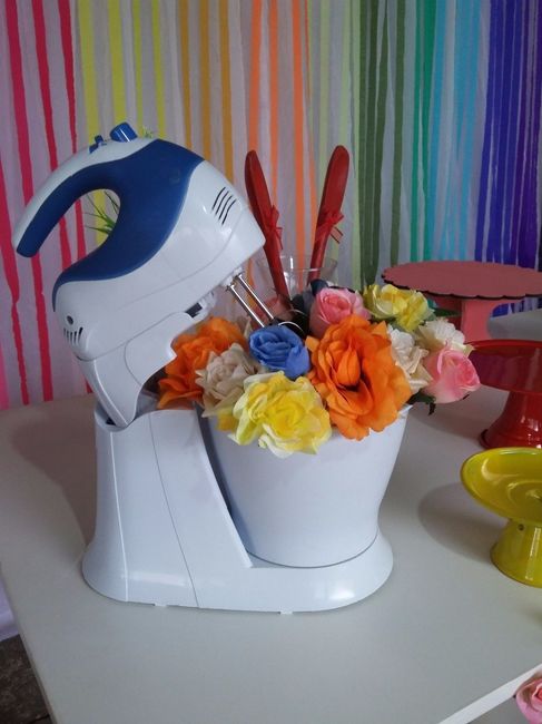 Batedeira como decoração