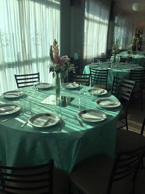 Foto da mesa na churrascaria (outro evento)