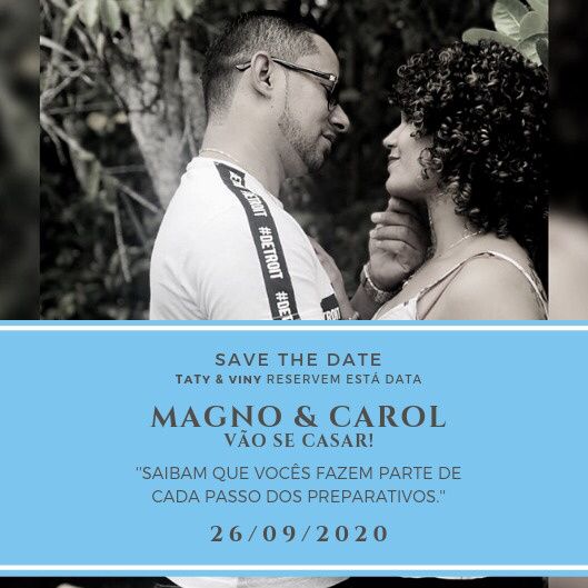 enfim pronto o save the date oficial - 1