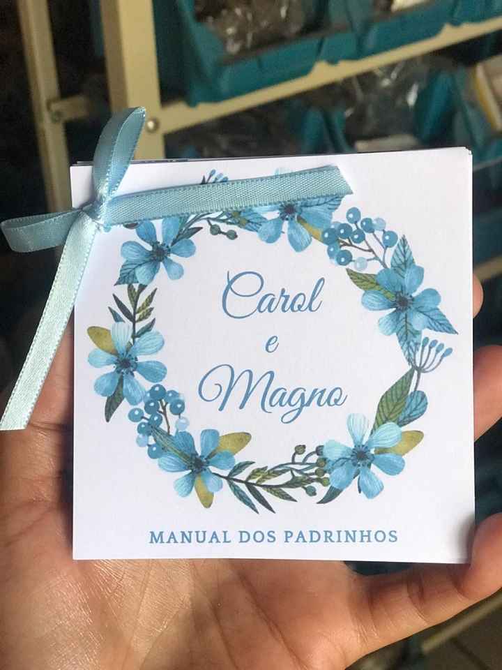 chegaram os manual dos padrinhos #vemver - 1