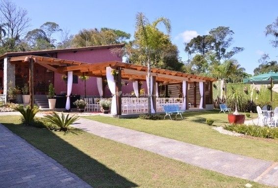 Vista da Chácara e cerimônia