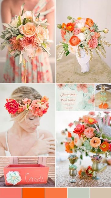 Paleta de Cores | coral, salmão e pêssego 2