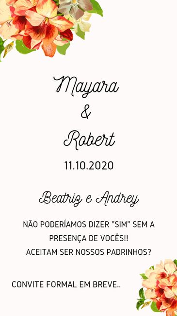 Convite digital para os Padrinhos 1
