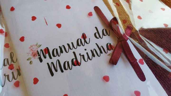  meu manual e comunicado dos padrinhos Também foi Diy!! - 1