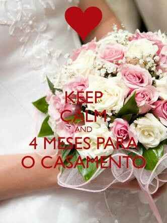Ansiedade tomando conta falta exatamente 4 meses para o grande dia - 2