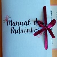  meu manual e comunicado dos padrinhos Também foi Diy!! - 4