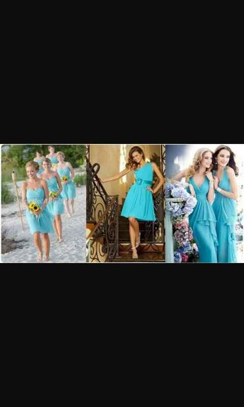 Vestido para madrinhas azul tiffany - 3