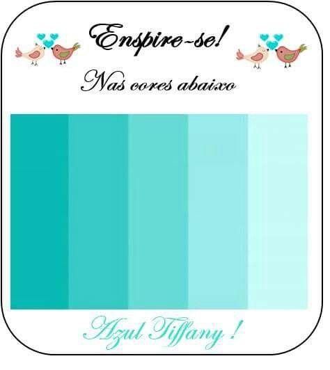 Paletas de cores (azul tiffany) - 1