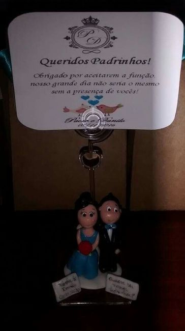 Convite dos padrinhos em biscuit! vem vem - 4