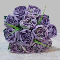 Buque rosas de pano