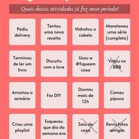Bingo da quarentena: quem se atreve? #NoivasEmCasa - 1