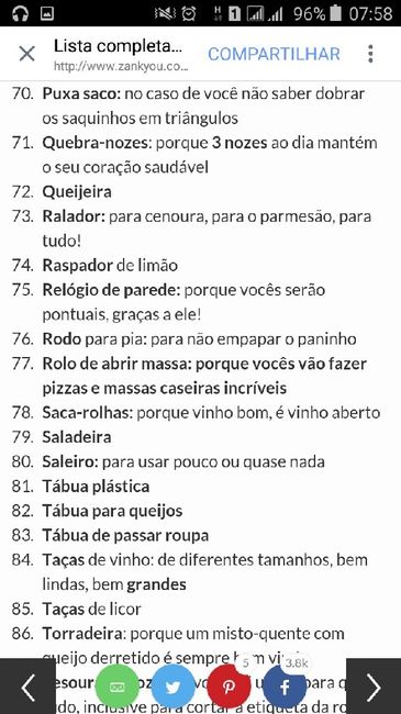 Lista de presente - 2