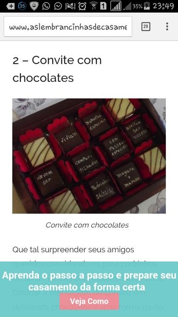 convite para padrinhos 