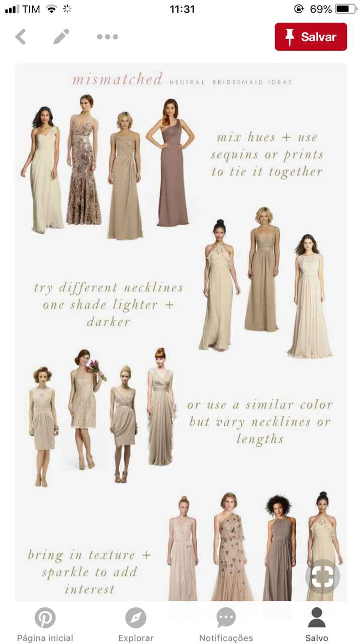 Qual cor para vestido das madrinhas e mães ? - 1