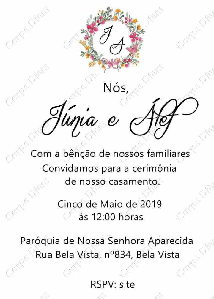 Convite de casamento - 3