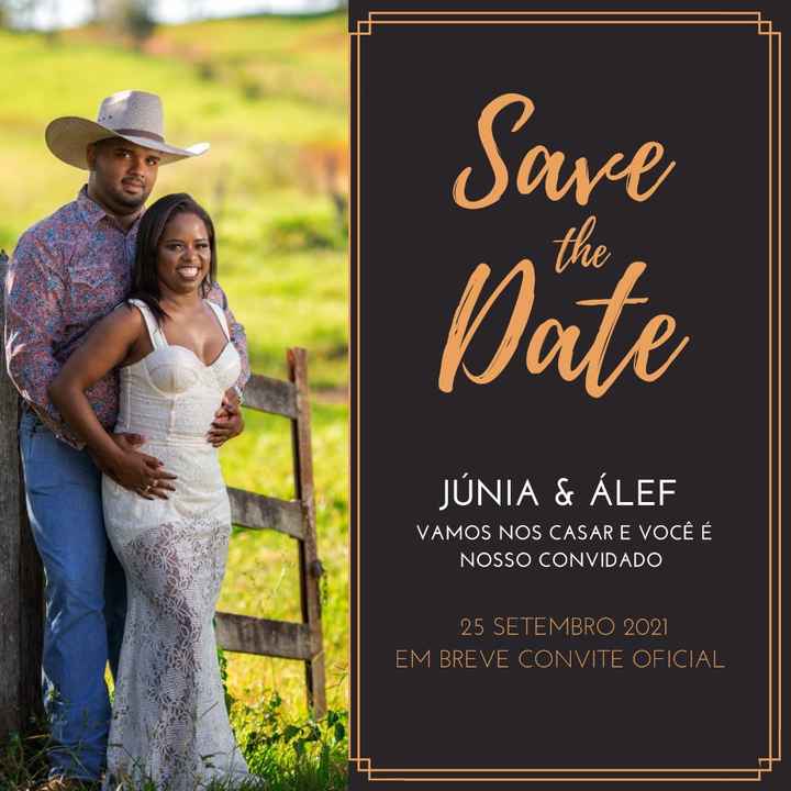 Convite Save the date - 1