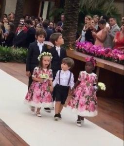 Essas foram as crianças do casamento da Marina (casamento do ano)
