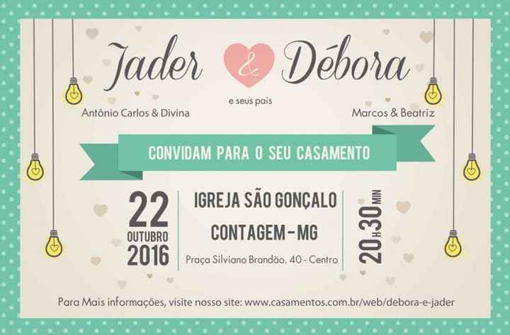 Meu convite ficou pronto!!