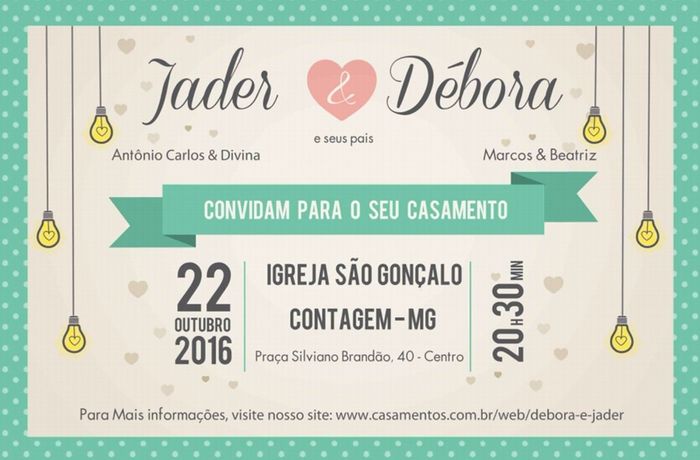 Meu convite ficou pronto!!