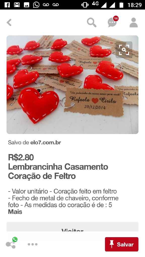 Lembrancinhas para convidados e padrinhos - 2