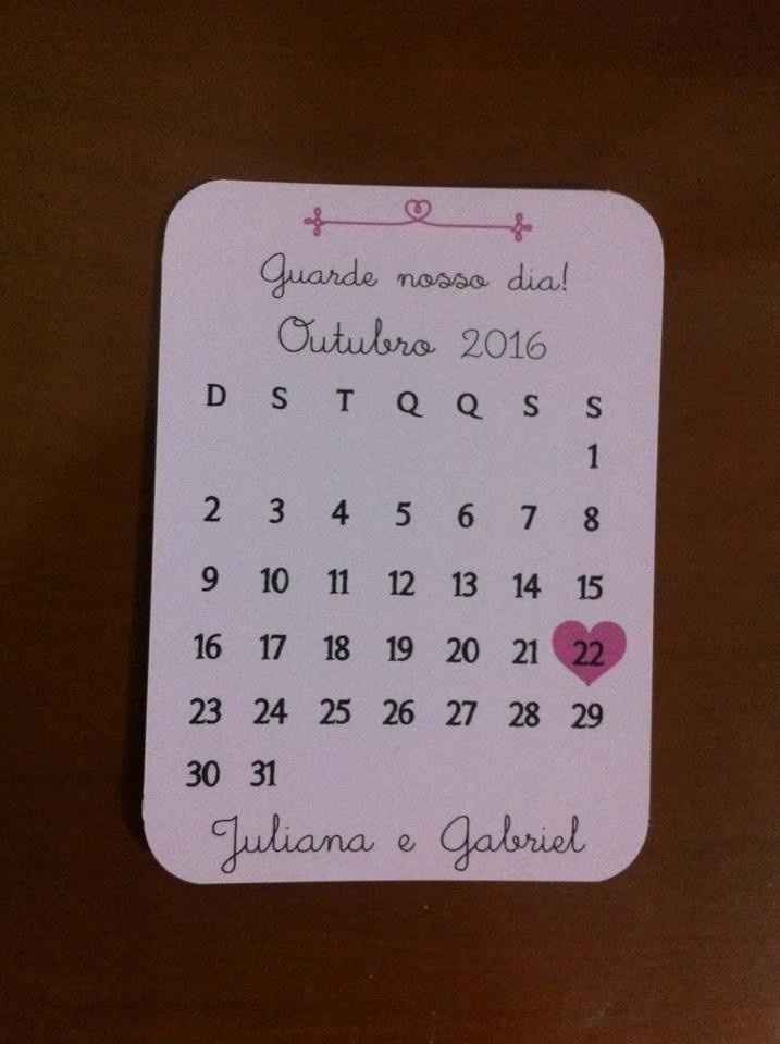 Calendário.