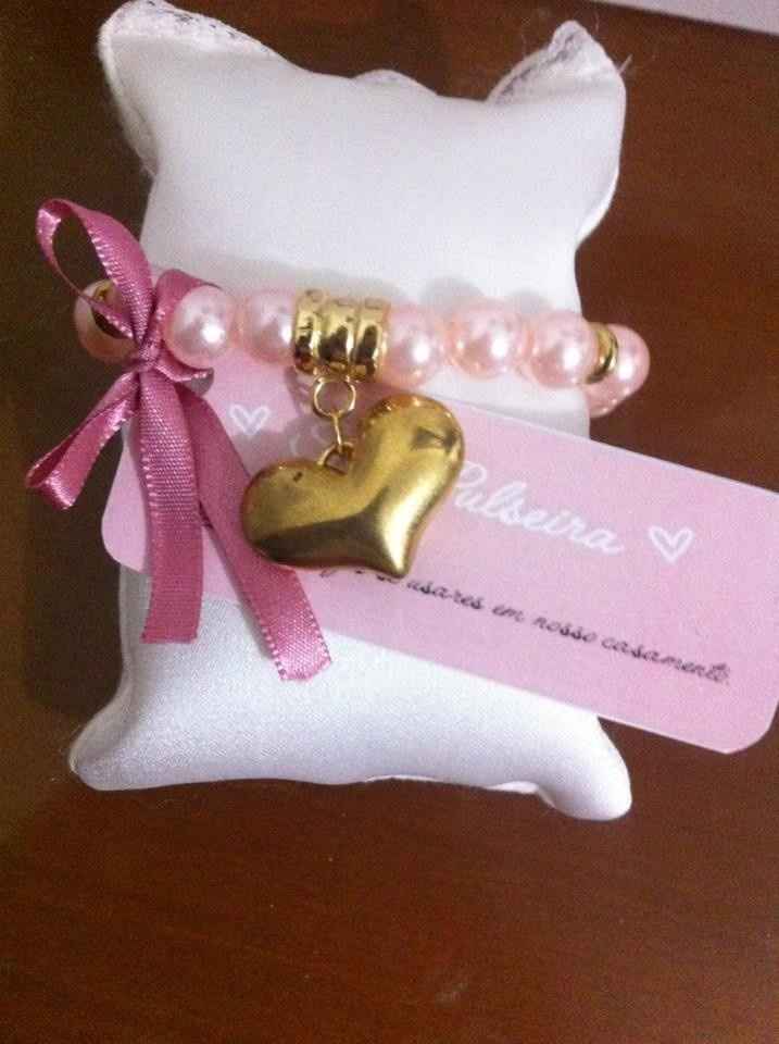 Pulseira para a madrinha.