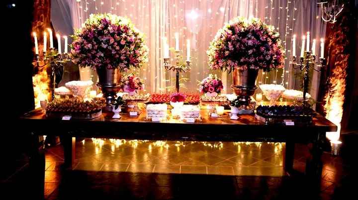 Mesa de doces.