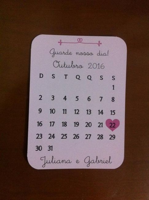Calendário.