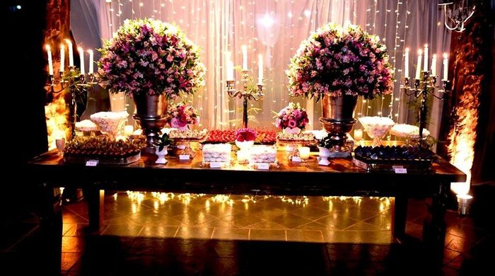 Mesa de doces.