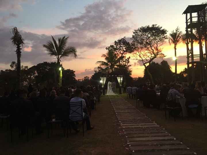 Cerimônia no campo