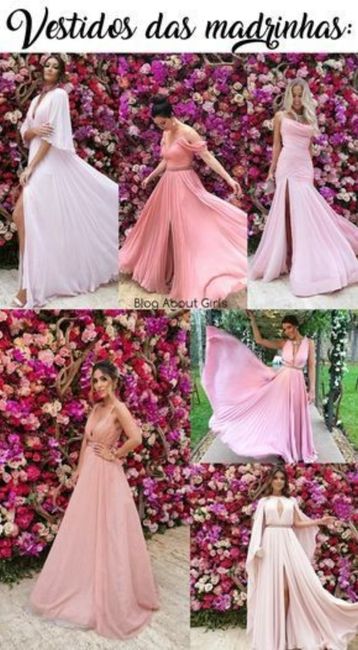 Olá novinhas  oq acham sobre madrinha  ir com cor de roupa   do mesmo ton da decoração? 1