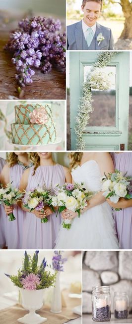 Casamento Lavanda com verde menta 1