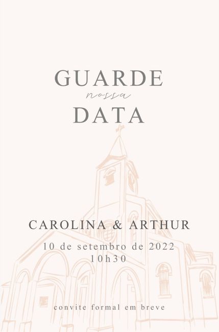 Save The date - o que acharam? 2