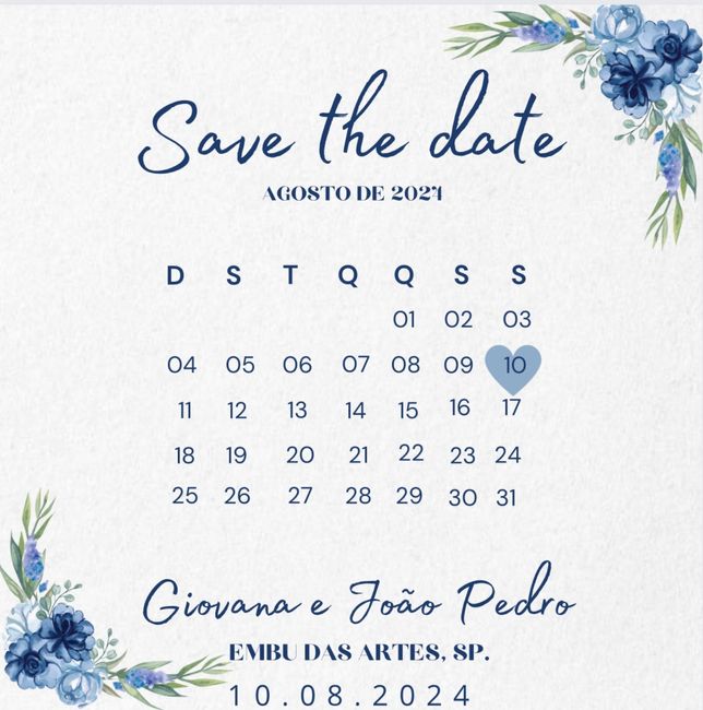 Qual Save the Date enviar ? 3