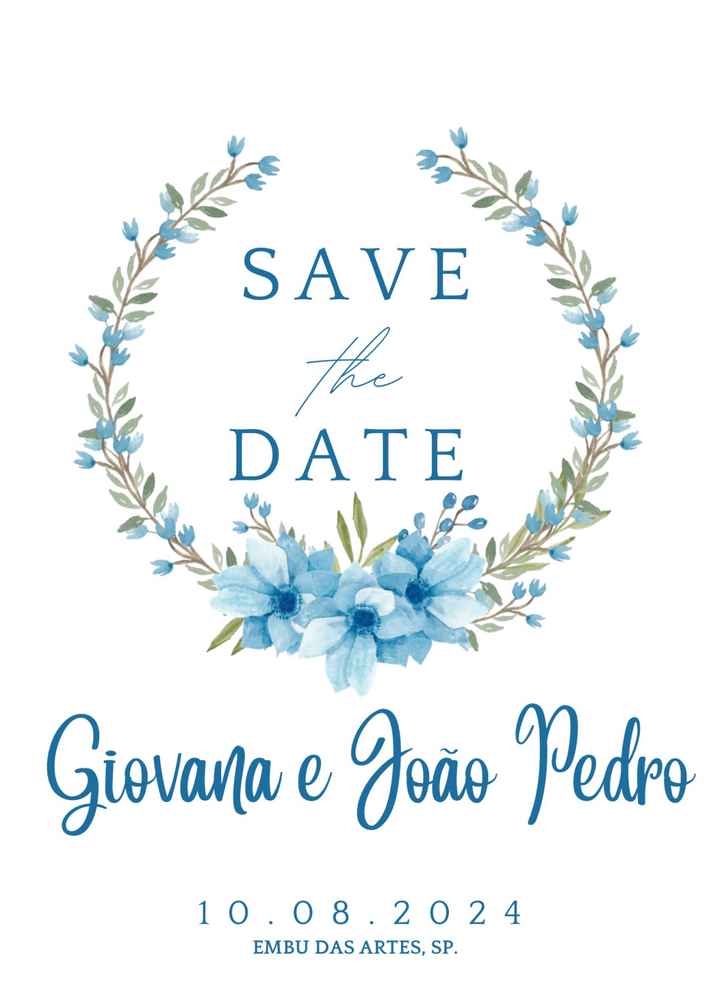 Qual Save the Date enviar ? - 1