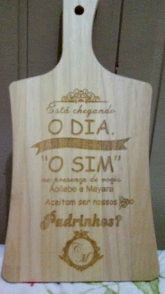 Chegaram os convites dos nossos padrinhos. .. - 1
