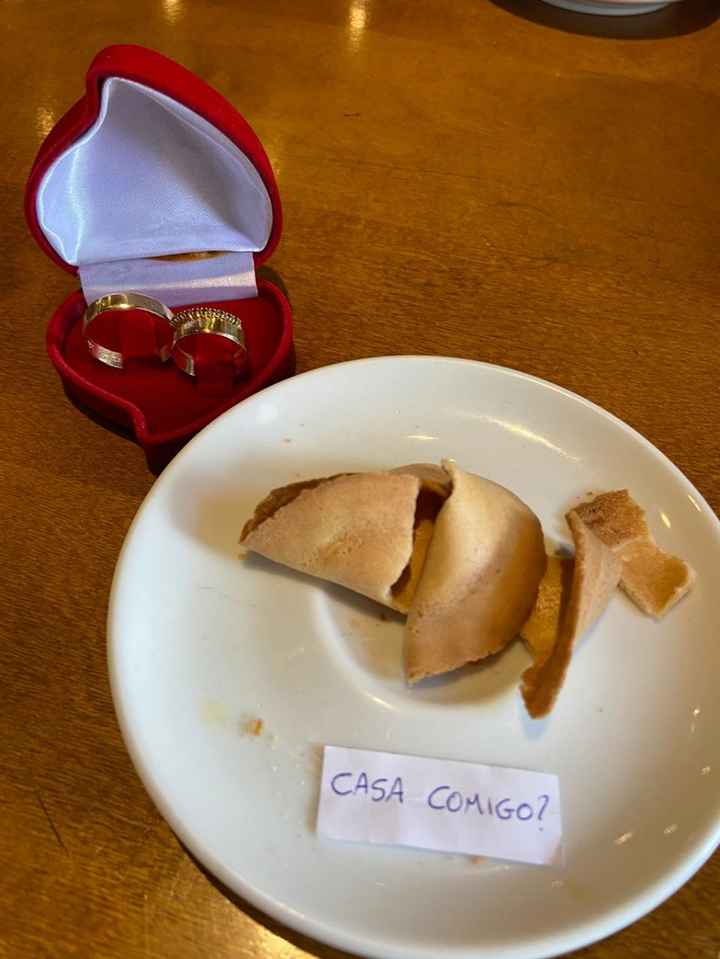 Como foi feito o pedido de casamento? - 1