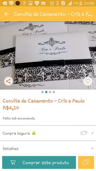 Meu convite de casamento - 1