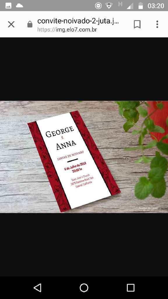  Escolha dos convites de noivado - 2