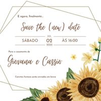 Nosso Save The Date que eu mesma criei e vou mandar por Whatsapp. e vcs, também fizeram? Pagaram pra